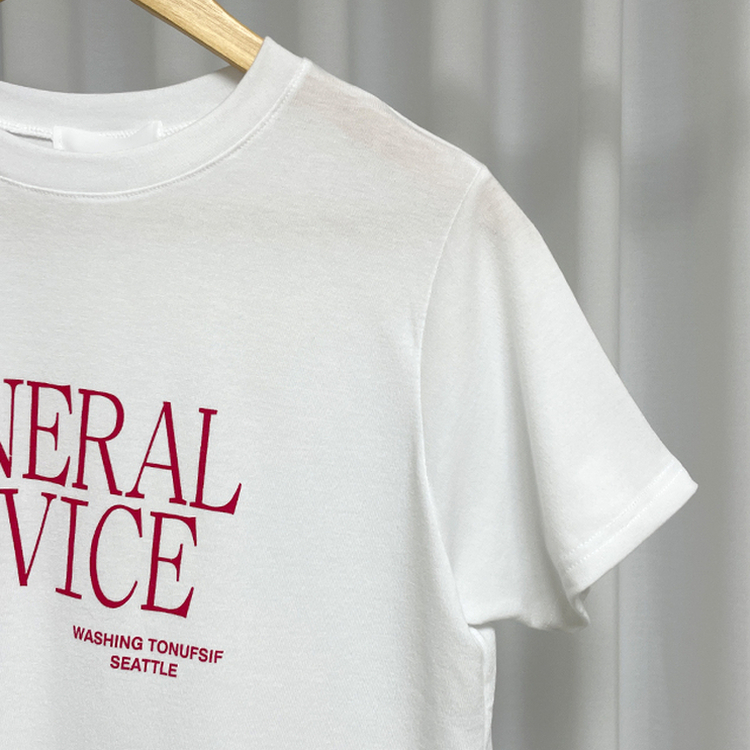 レタリングベーシック半袖Tシャツ