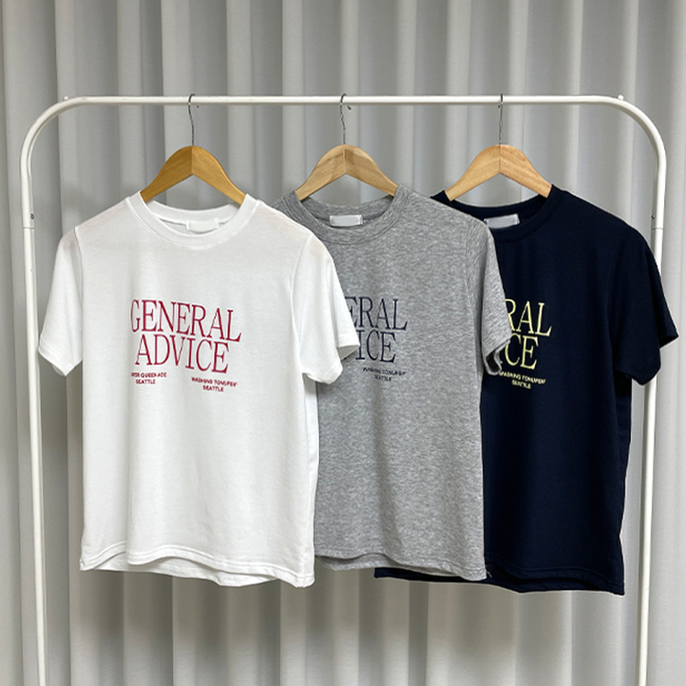 レタリングベーシック半袖Tシャツ