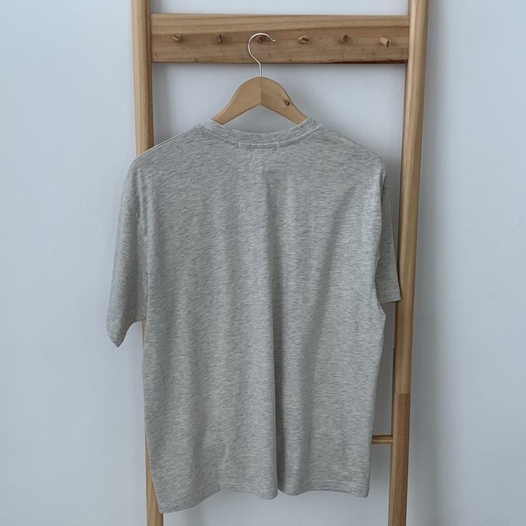 レタリングプリントラウンドネック半袖Tシャツ(5color)