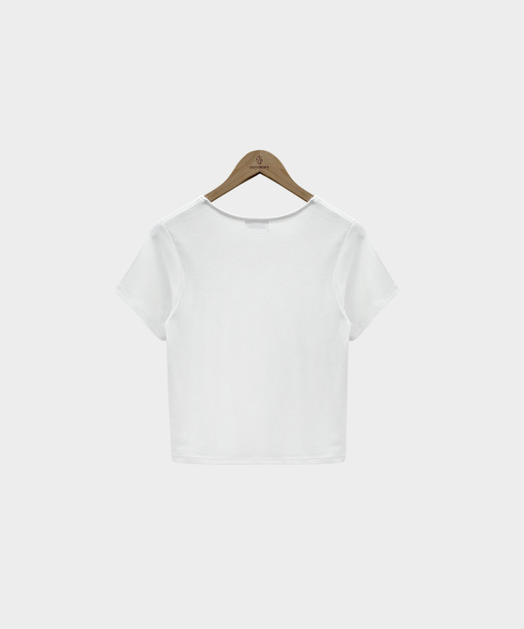 여름내내 교복 반팔티 보장온유MADE 도브 팬던트 라운드넥 스탠다드핏 베이직 반팔티