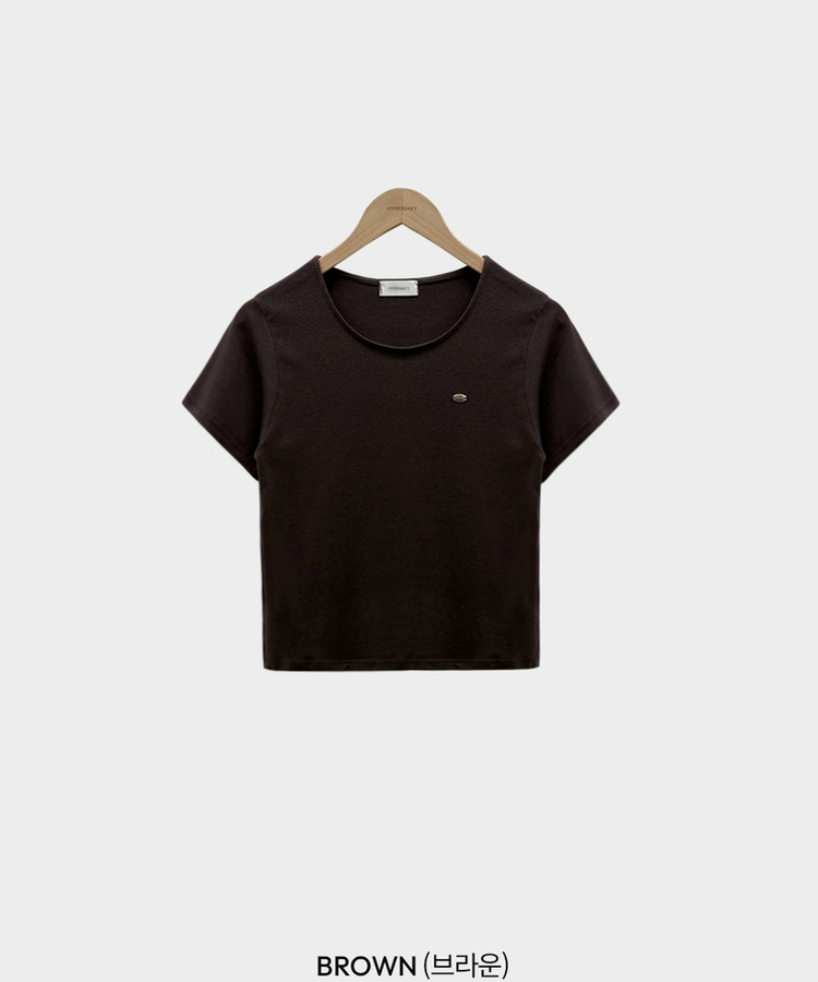 여름내내 교복 반팔티 보장온유MADE 도브 팬던트 라운드넥 스탠다드핏 베이직 반팔티