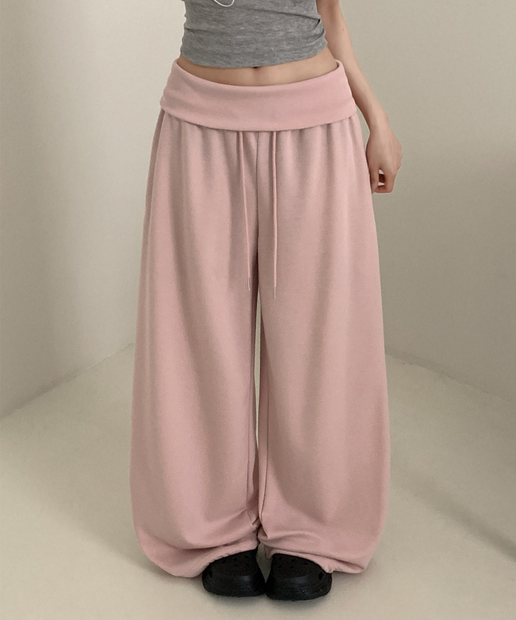 バンディングワイドトレーニングパンツ PINK