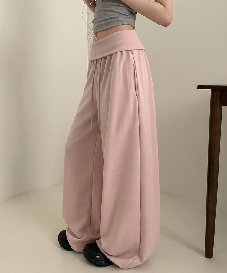 バンディングワイドトレーニングパンツ PINK