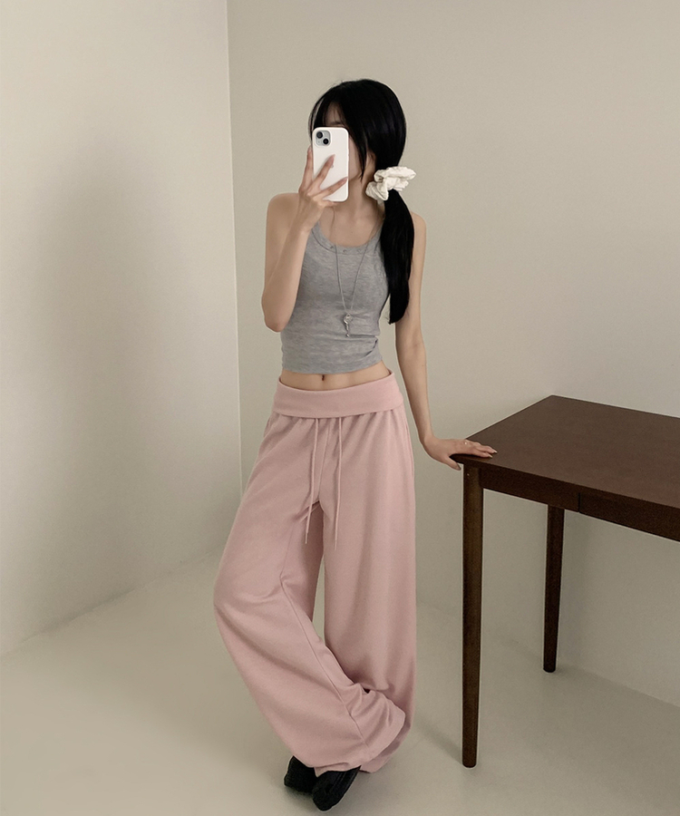 バンディングワイドトレーニングパンツ PINK
