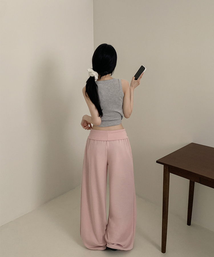 バンディングワイドトレーニングパンツ PINK