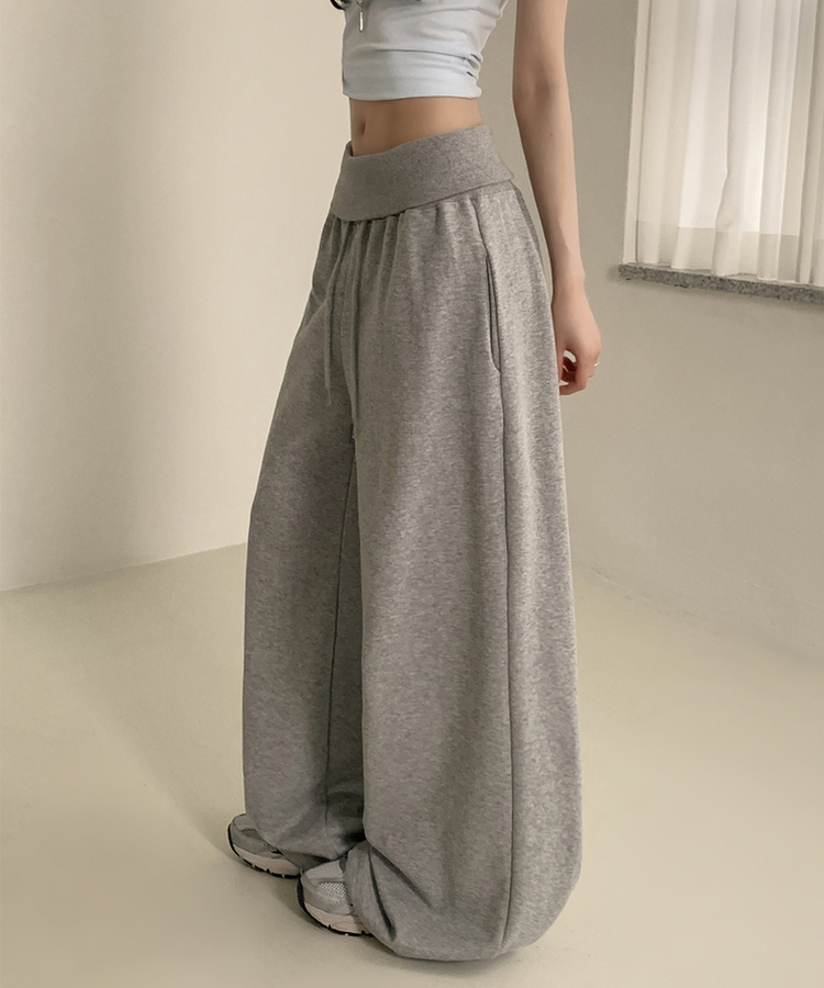 バンディングワイドトレーニングパンツ GREY