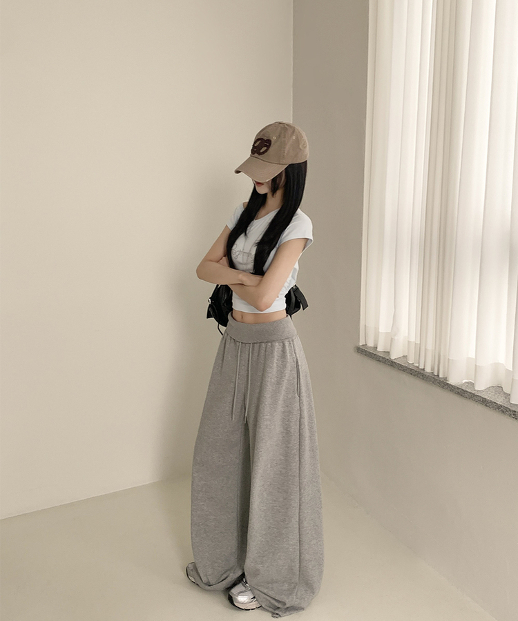 バンディングワイドトレーニングパンツ GREY