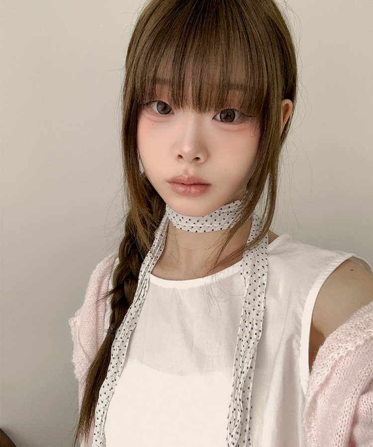 レースクロップニットカーディガン(6color) PINK