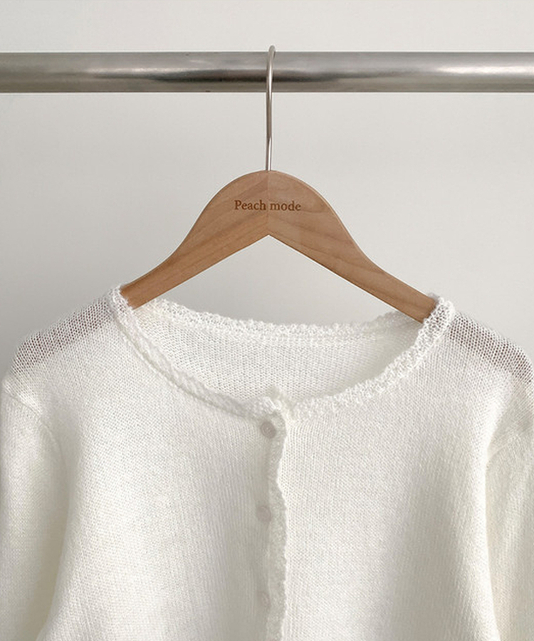 レースクロップニットカーディガン(6color)