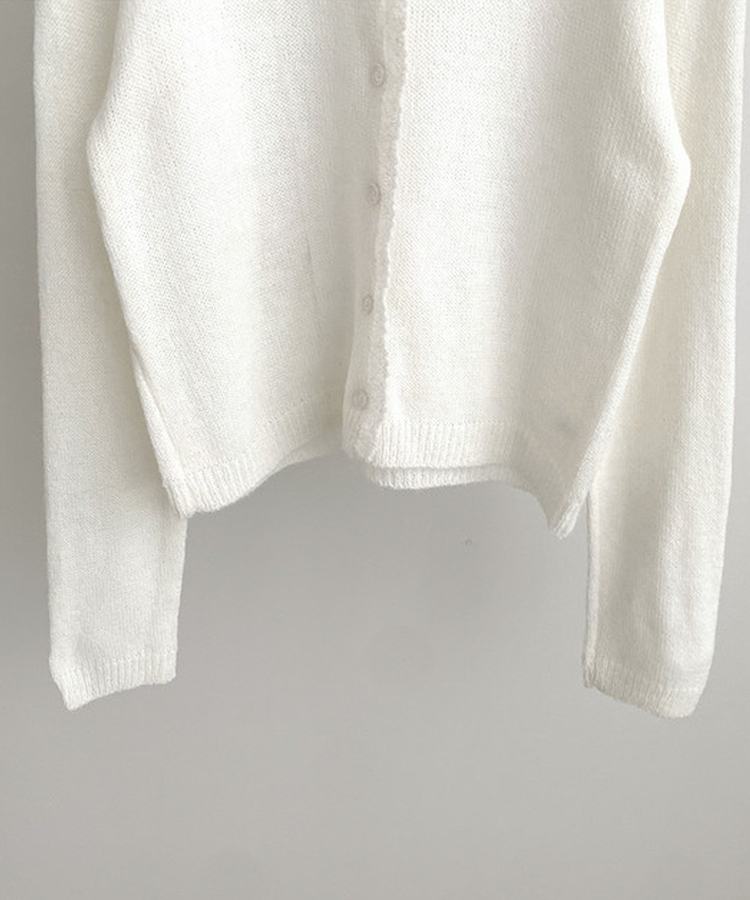 レースクロップニットカーディガン(6color)