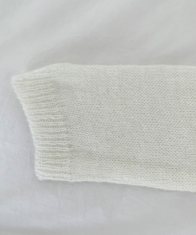 レースクロップニットカーディガン(6color)