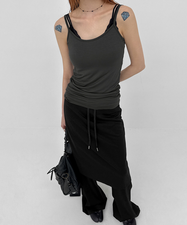 ベーシックキャミソール(10color) CHARCOAL