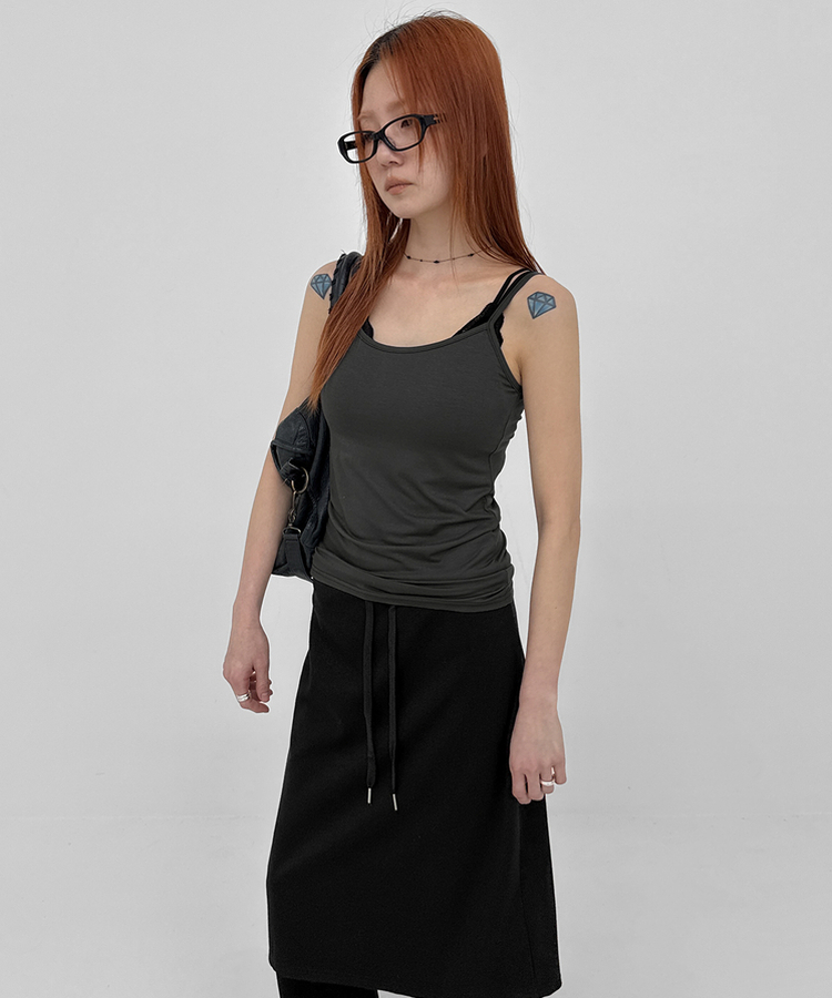 ベーシックキャミソール(10color) CHARCOAL