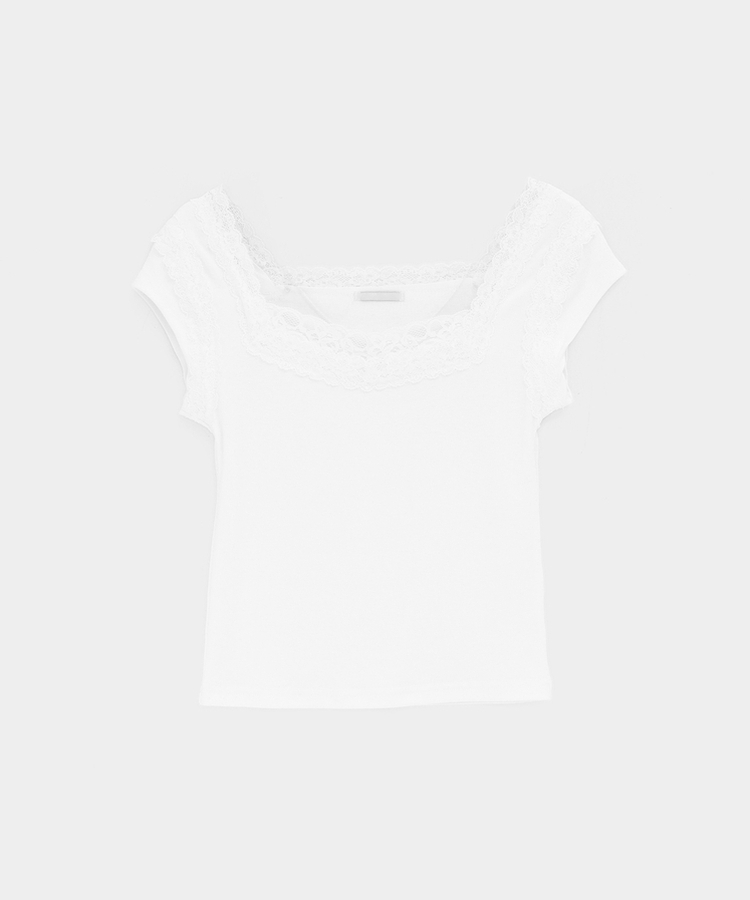 レーススリーブ半袖Tシャツ