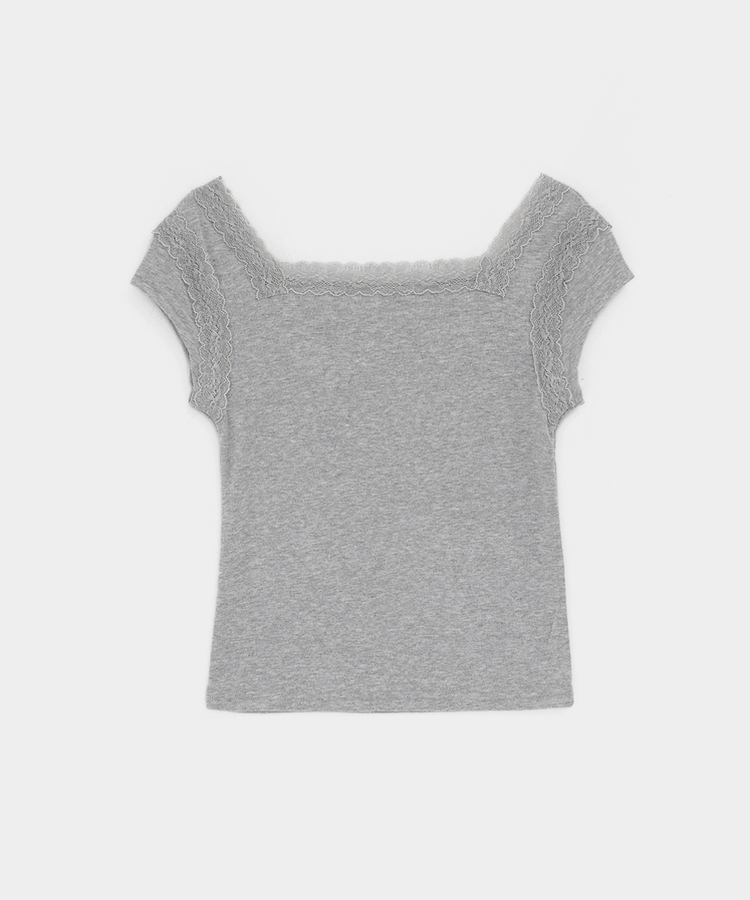レーススリーブ半袖Tシャツ