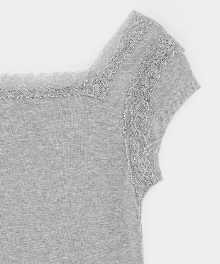 レーススリーブ半袖Tシャツ