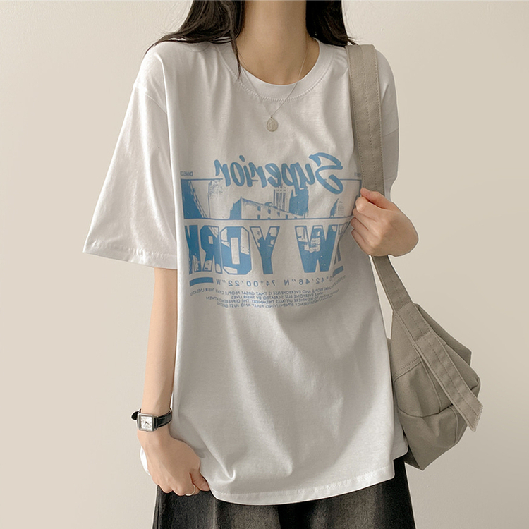 レタリングビック半袖Tシャツ IVORY