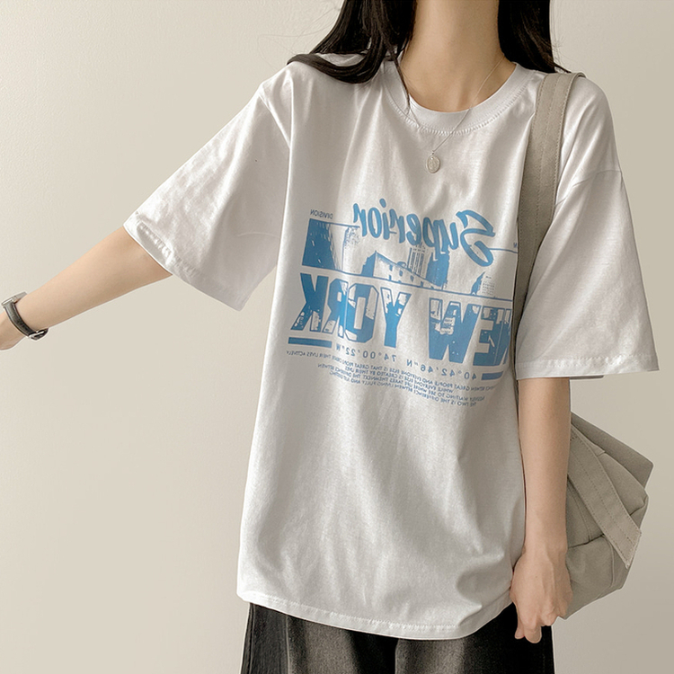 レタリングビック半袖Tシャツ IVORY