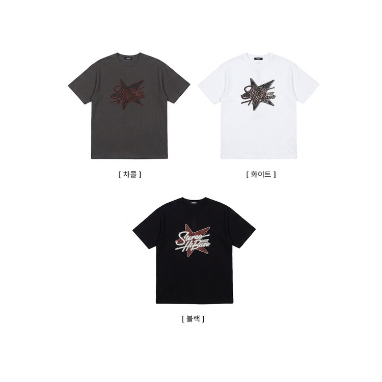 スタープリント半袖Tシャツ