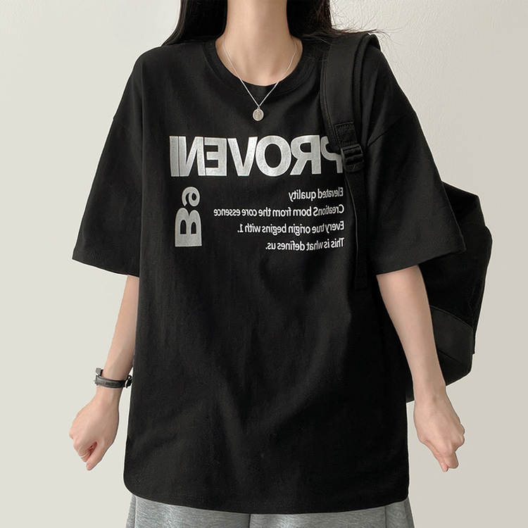 ボックス半袖Tシャツ BLACK