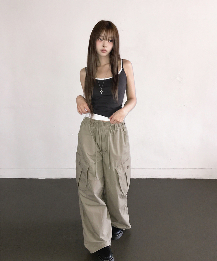 ベーシックストラップキャミソール(8color) IVORY