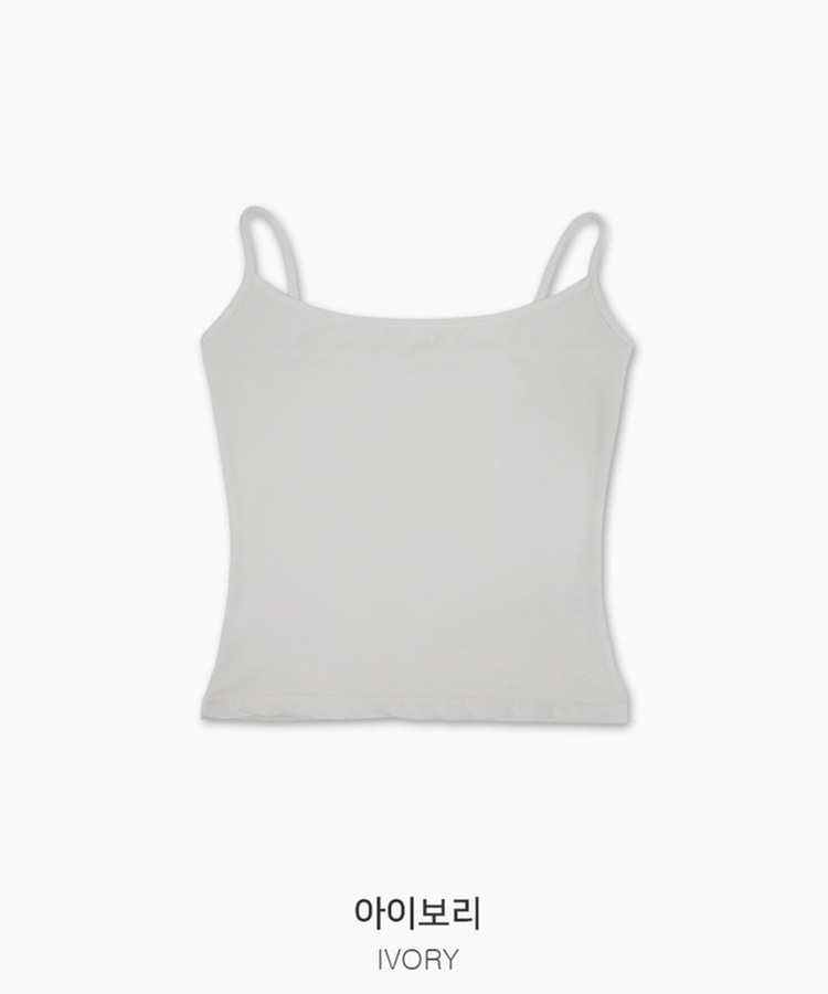 ベーシックストラップキャミソール(8color)