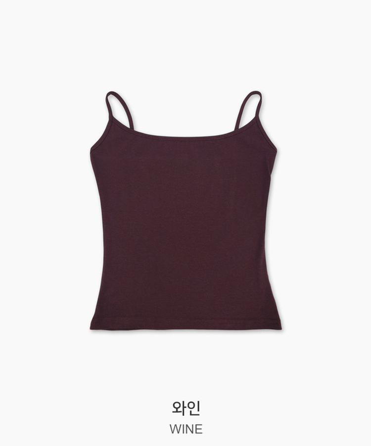 ベーシックストラップキャミソール(8color)