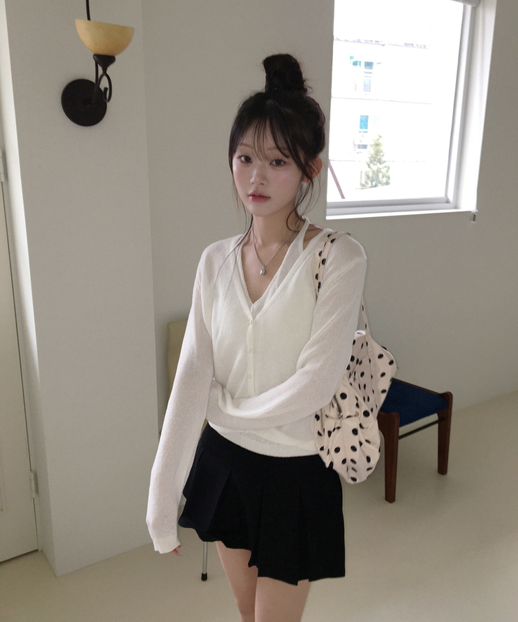 ラウンドドットミニバッグ CREAM