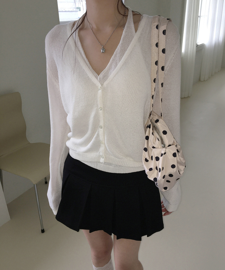 ラウンドドットミニバッグ CREAM