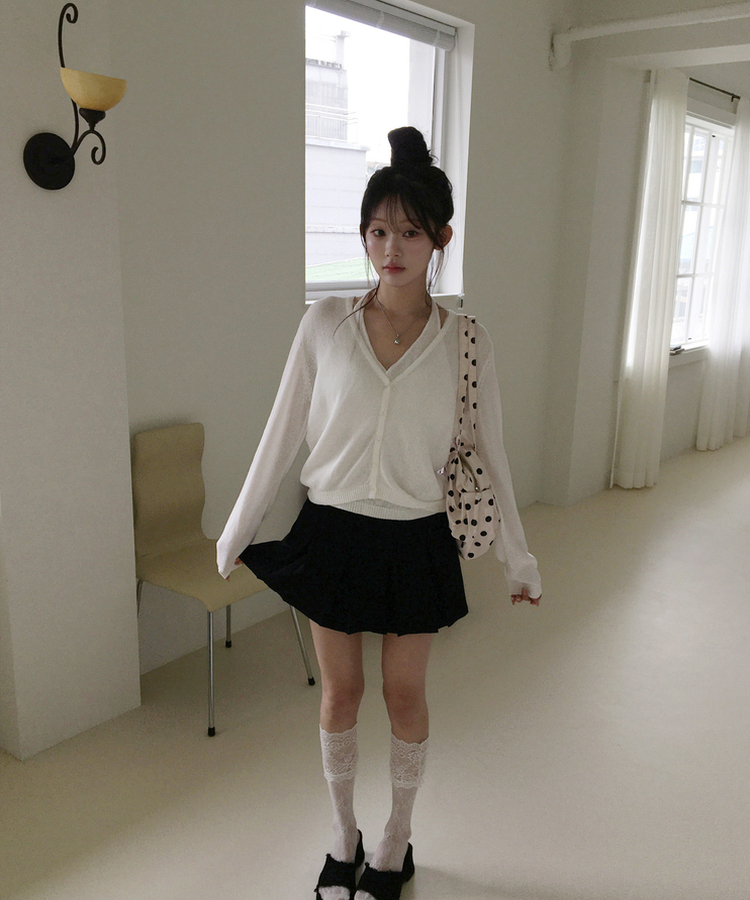 ラウンドドットミニバッグ CREAM