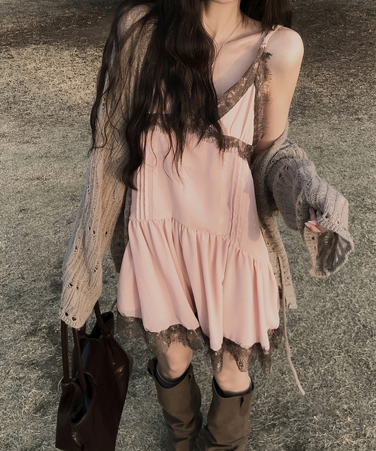 シースルールーズニットカーディガン BEIGE