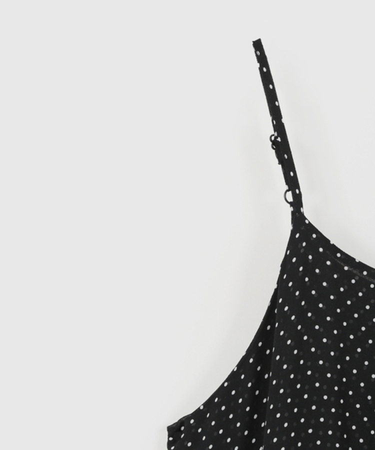 ドットティアードロングワンピース