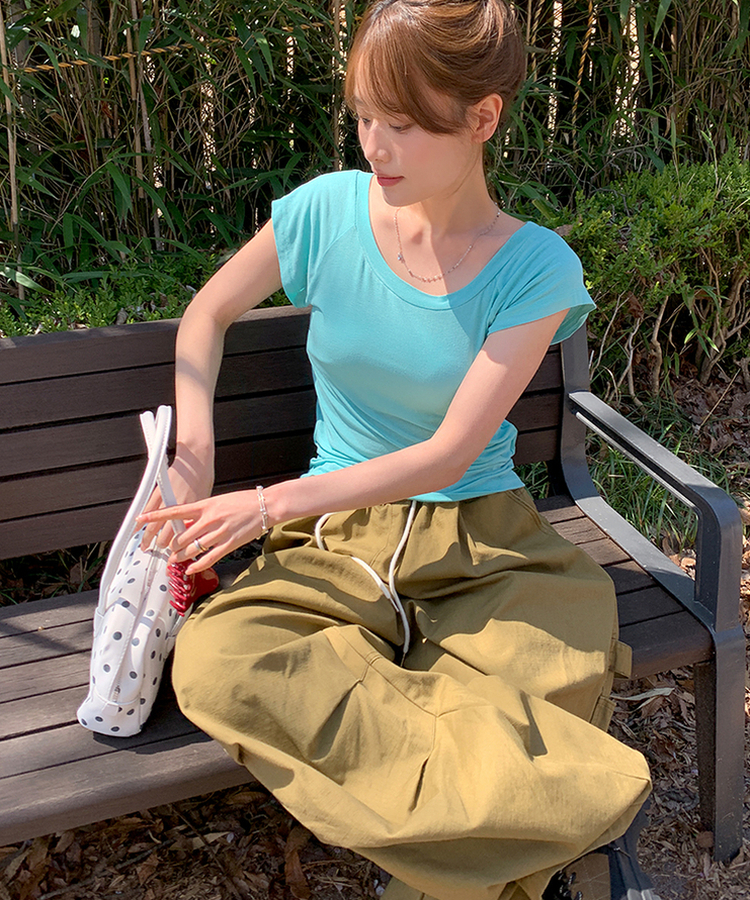 レイヤード半袖Tシャツ(8color) MINT