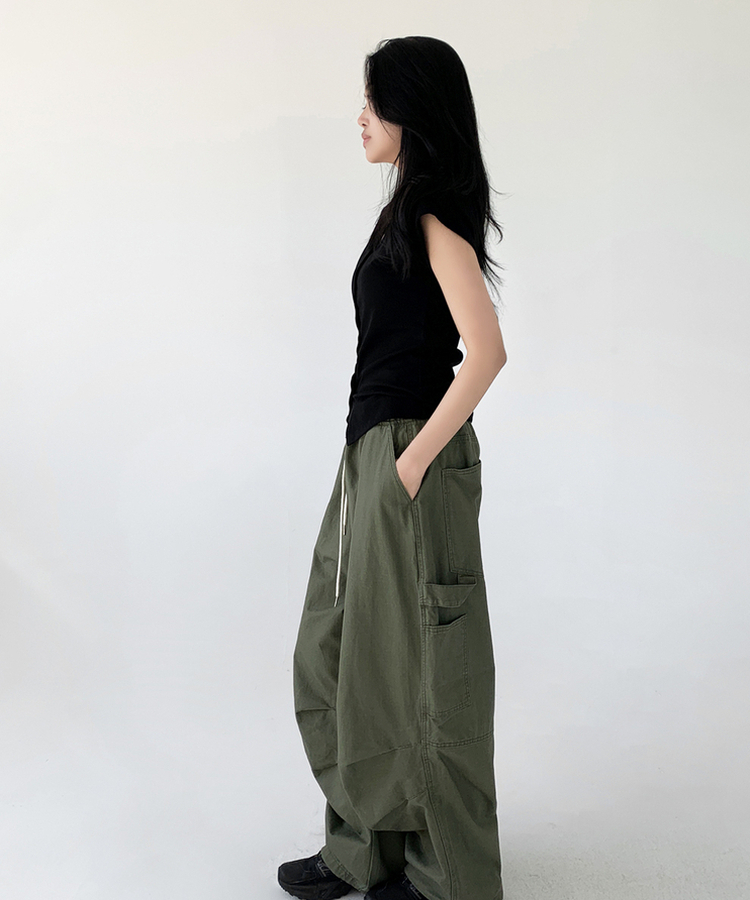 スリムリブ半袖カーデガン(6color) BLACK