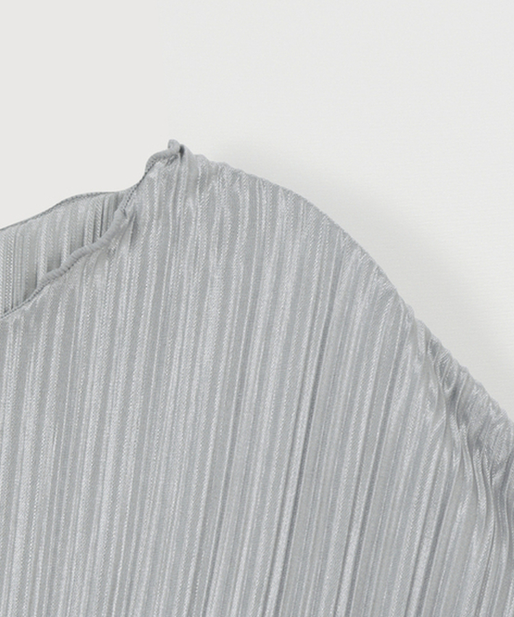 プリーツシャーリング半袖Tシャツ