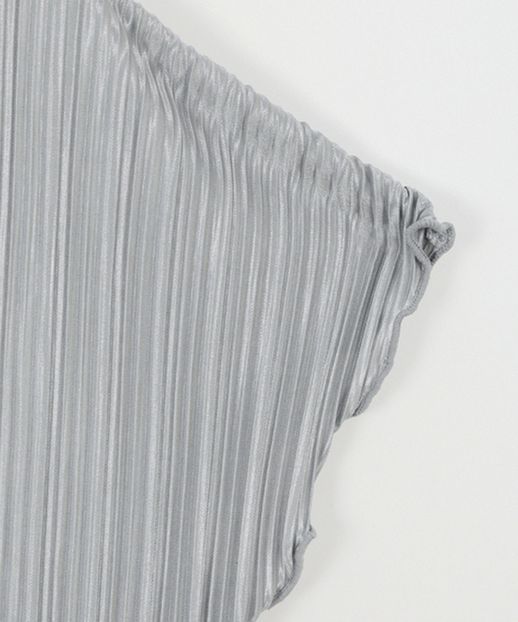 プリーツシャーリング半袖Tシャツ