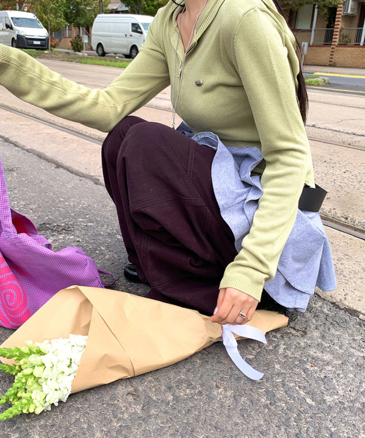 レイヤードキャミソールワンピース GREY