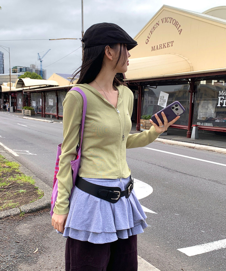 レイヤードキャミソールワンピース GREY