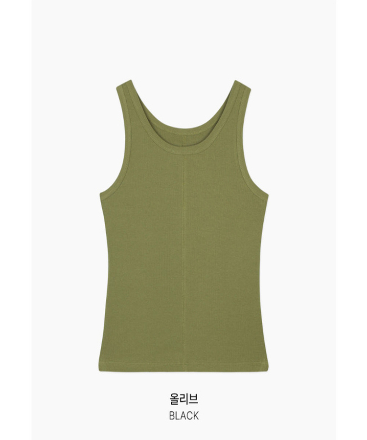 スリットリブキャミソール(5color)