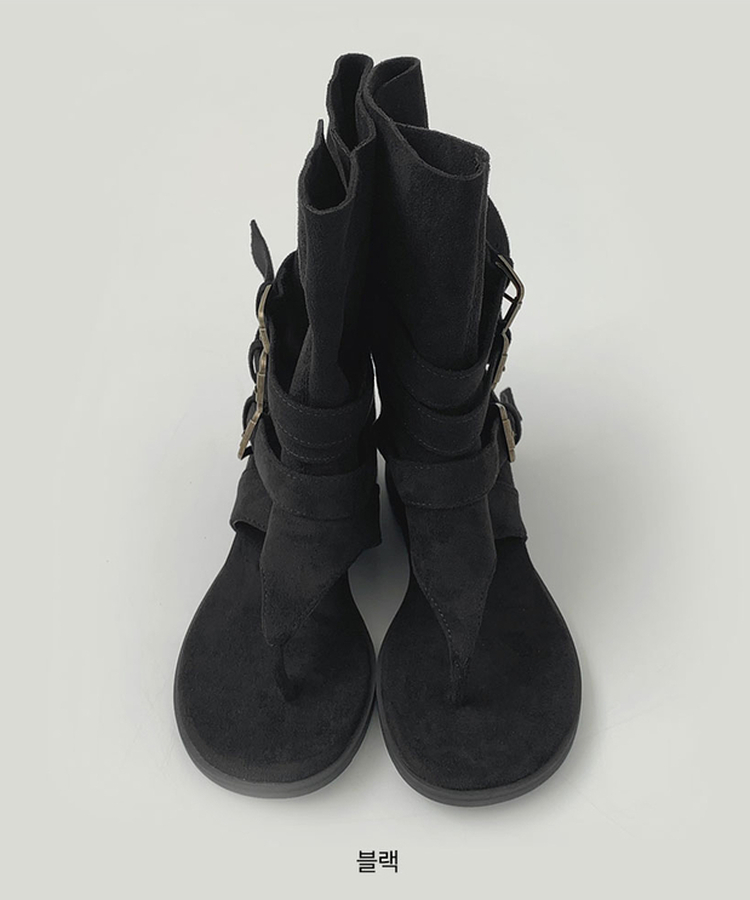 ミドルスエードトングブーツ