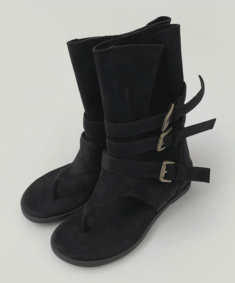 ミドルスエードトングブーツ