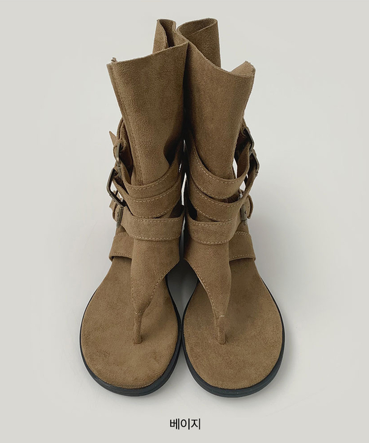 ミドルスエードトングブーツ