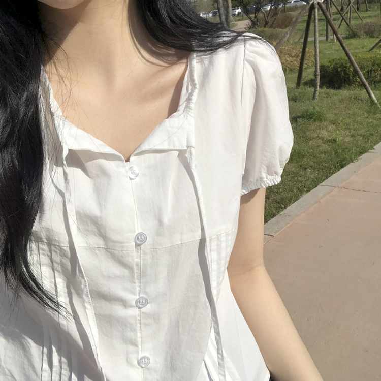 ピンタックパフブラウス IVORY