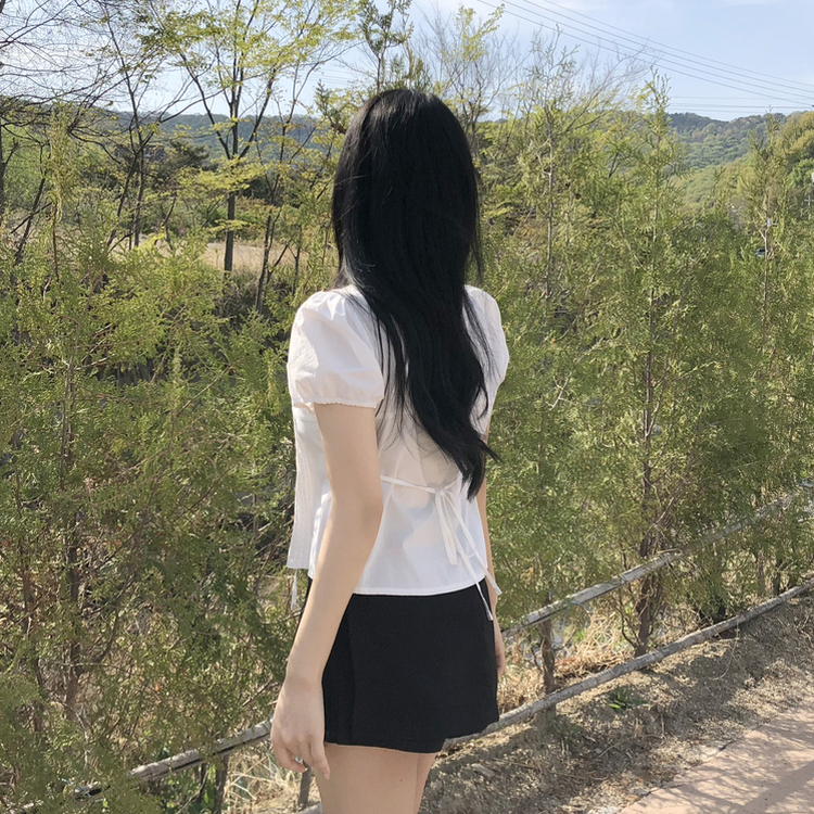 ピンタックパフブラウス IVORY