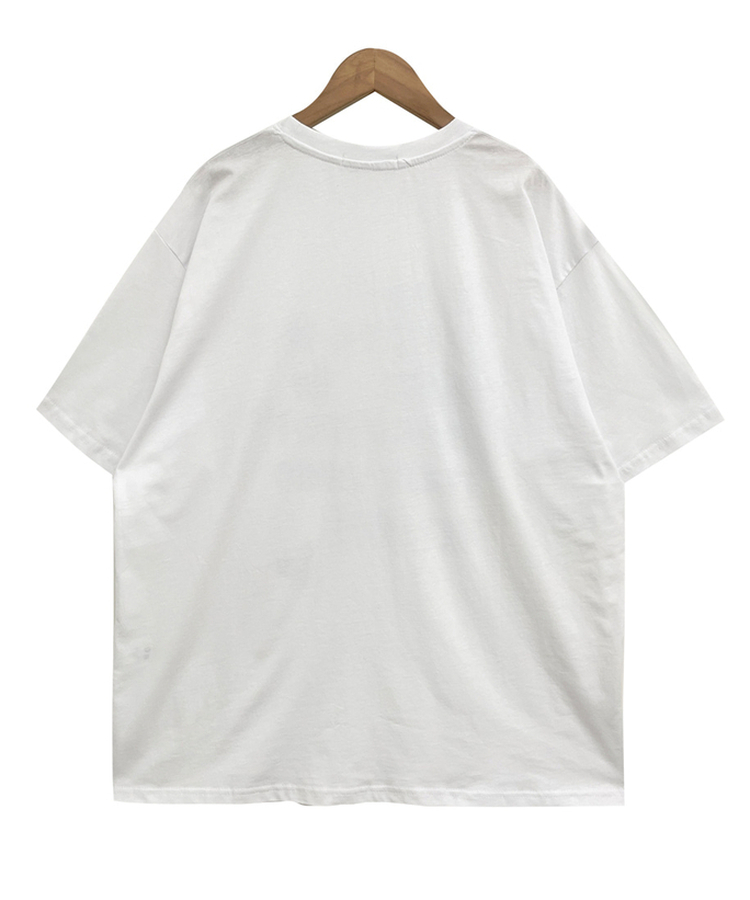 オーバーフィットレタリング半袖Tシャツ