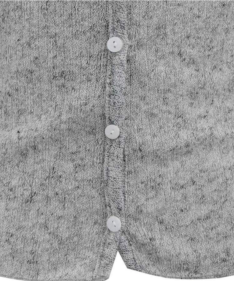 シースルー長袖ニットカーディガン