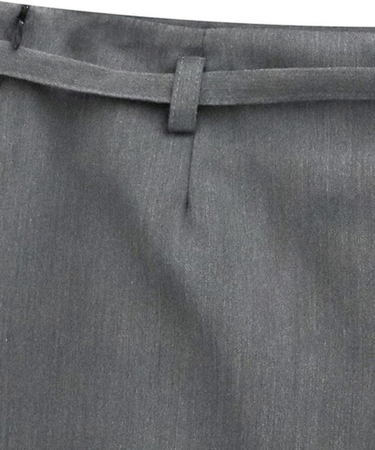 【ベルト付き】プリーツミニスカートパンツ