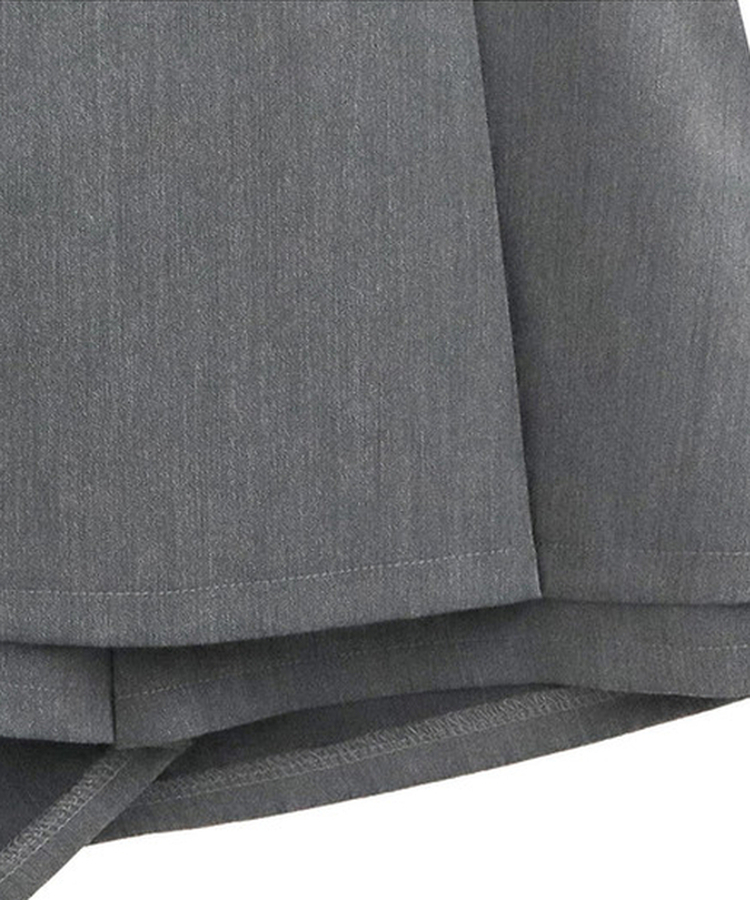 【ベルト付き】プリーツミニスカートパンツ