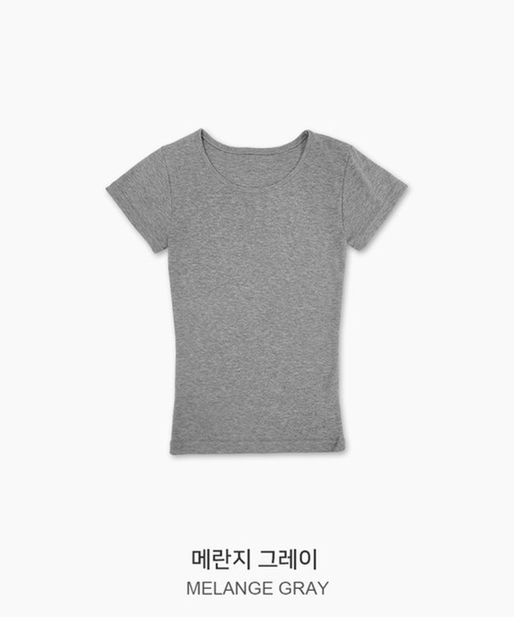 カラーベーシックデイリーUネック半袖Tシャツ(12color)