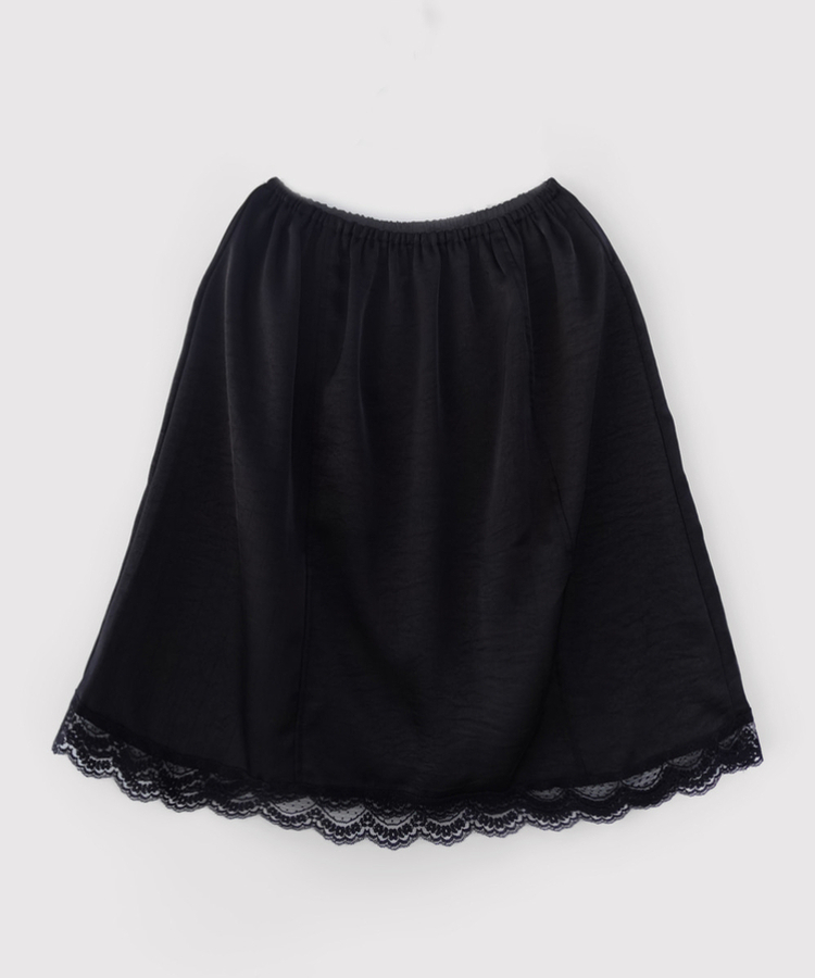 シフォンサテンミディスカート